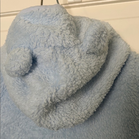 Baby's Cozy Blue Hooded 12 Month Size One Piece - Picture 6 of 10